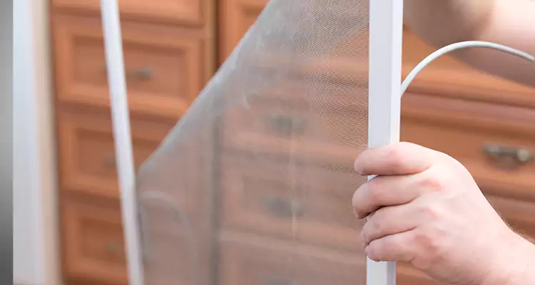 Privacy Mesh Screen Door Installation in Greenacres, FL