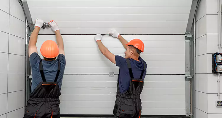 Garage Door Bottom Panel Repair in Greenacres, FL