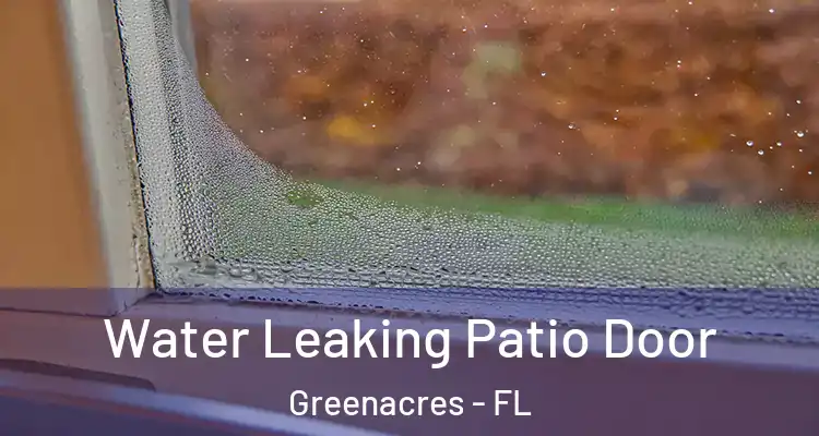  Water Leaking Patio Door Greenacres - FL